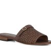 Woman PORTA ROSSA Slides | Madonna Brown | Peter Sheppard Footwear