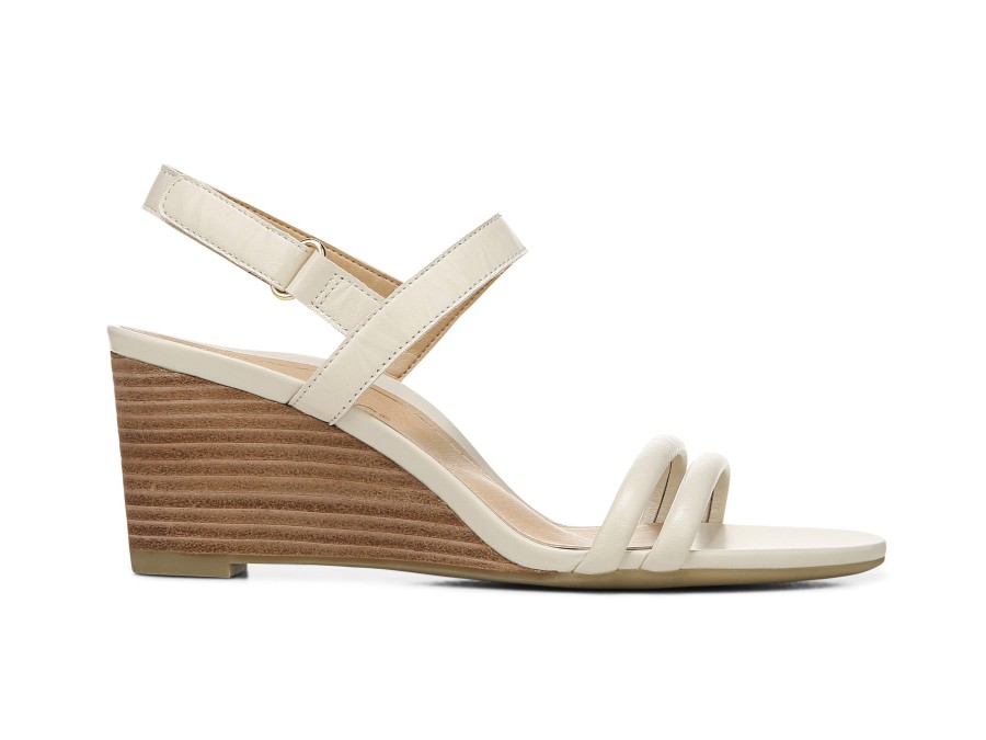 Woman VIONIC Wedges | Emmy-V Cream | Peter Sheppard Footwear