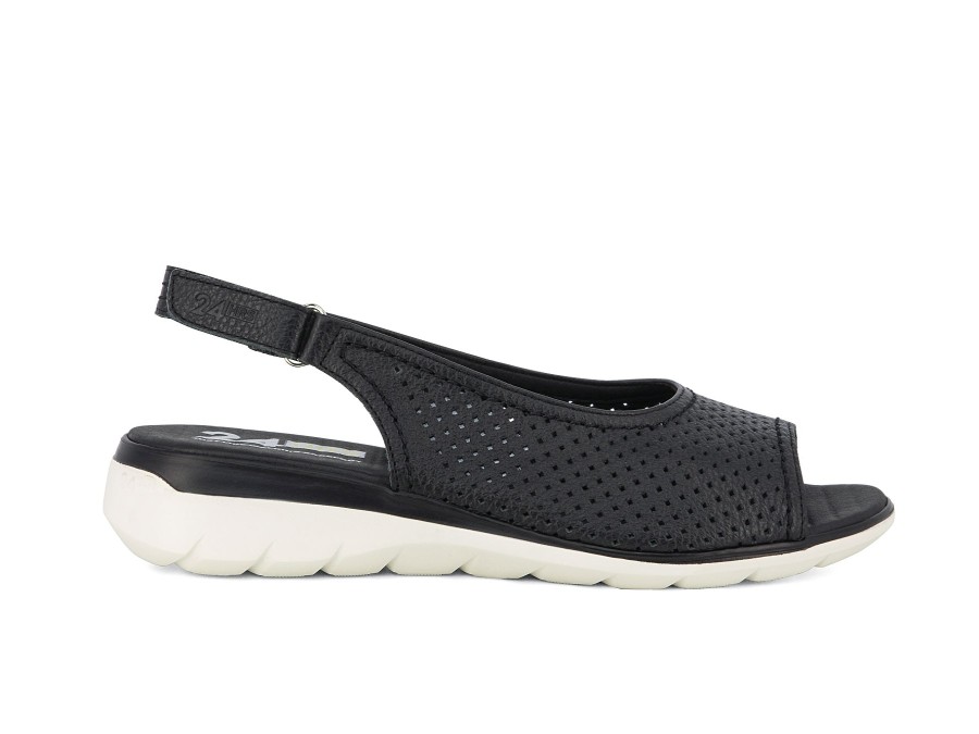 Woman 24HRS Sandals | 25686 Black | Peter Sheppard Footwear