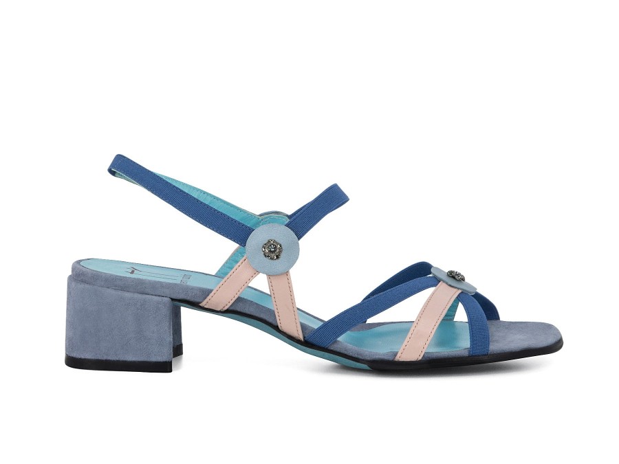 Woman THIERRY RABOTIN Heels | Tonala Blue~Pink | Peter Sheppard Footwear