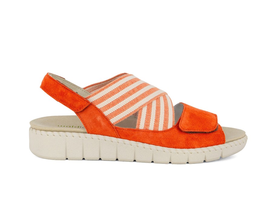 Woman WALDLAUFER Sandals | Wiona Orange | Peter Sheppard Footwear