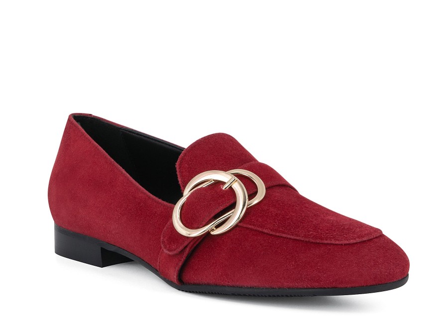 Woman EVA LUNA Slip-Ons | Evie Red | Peter Sheppard Footwear