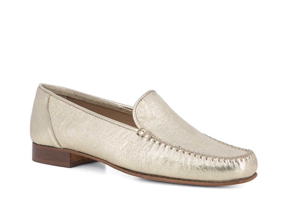 Woman LOGGIA Loafers | Leshan Platino | Peter Sheppard Footwear