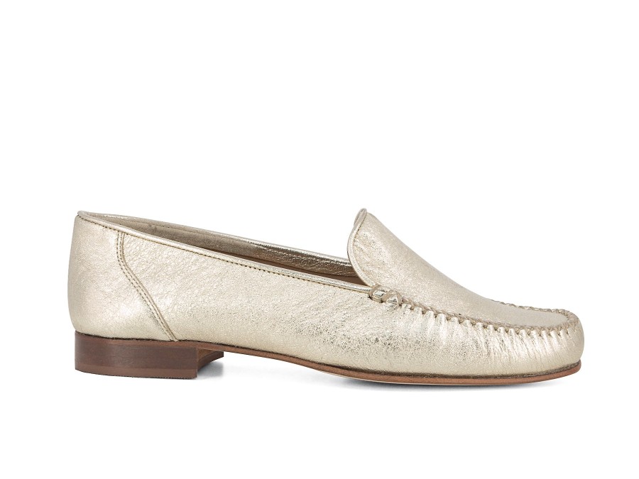 Woman LOGGIA Loafers | Leshan Platino | Peter Sheppard Footwear