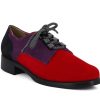 Woman LORBAC Lace-Ups | Luton 2 Red~Purple~Blue | Peter Sheppard Footwear