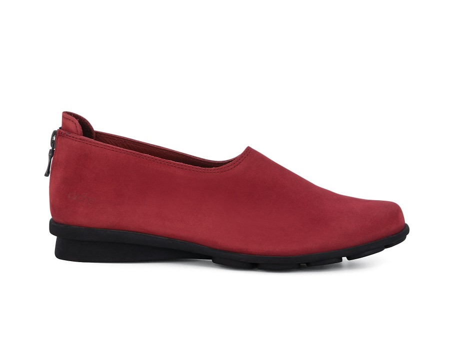 Woman ARCHE Slip-Ons | Denako Dark Red | Peter Sheppard Footwear