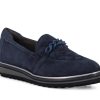 Woman SOFTWAVES Slip-Ons | Sassan Navy | Peter Sheppard Footwear