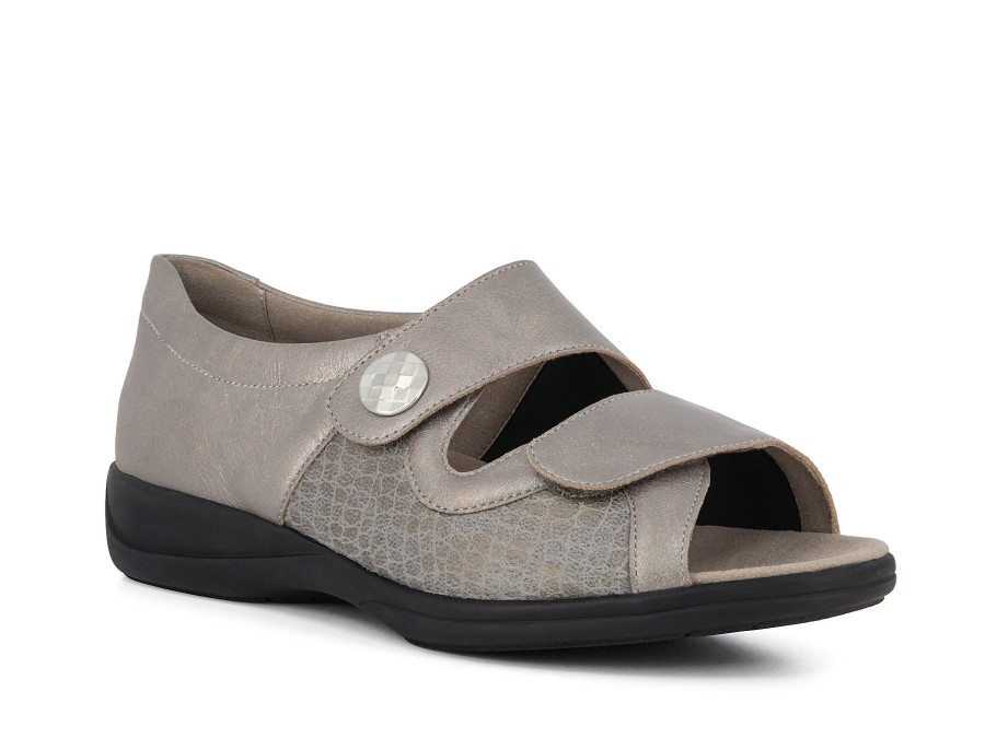 Woman SOLIDUS Sandals | Lias Light Taupe | Peter Sheppard Footwear