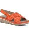 Woman PIESANTO Sandals | Pammy Orange | Peter Sheppard Footwear