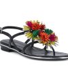 Woman JONI Sandals | Jupiter Black~Croc | Peter Sheppard Footwear