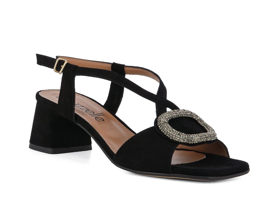 Woman LE GAZZELLE Sandals | Laurino Black | Peter Sheppard Footwear