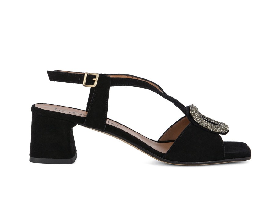 Woman LE GAZZELLE Sandals | Laurino Black | Peter Sheppard Footwear