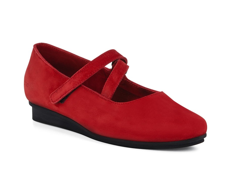 Woman ARCHE Mary Janes | Niskaa Cherry Red | Peter Sheppard Footwear