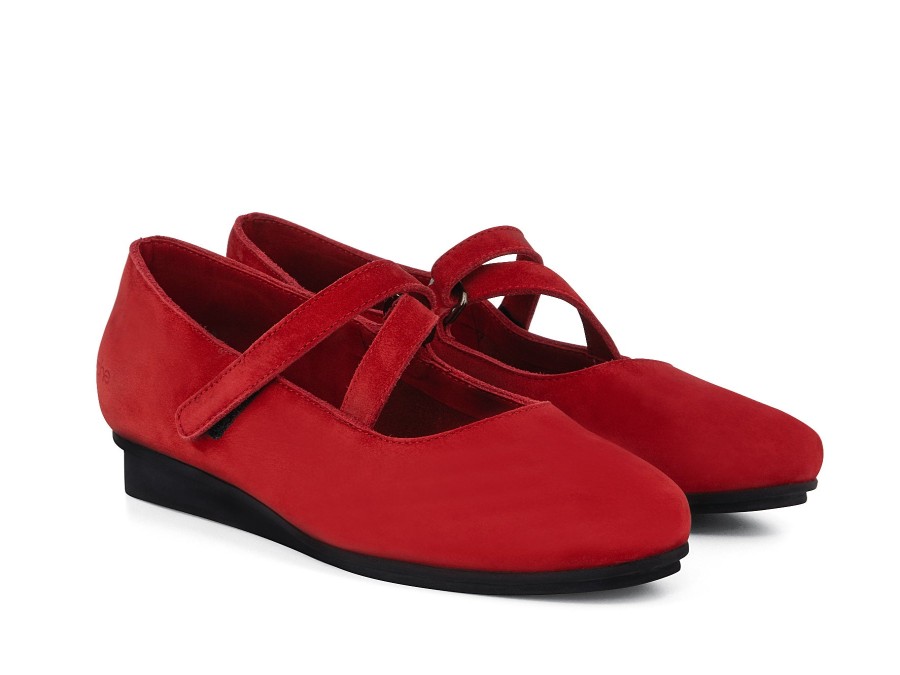 Woman ARCHE Mary Janes | Niskaa Cherry Red | Peter Sheppard Footwear