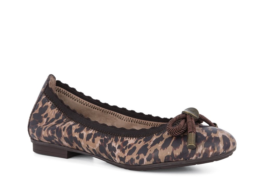 Woman HISPANITAS Ballerina Flats | Harmer Leopard | Peter Sheppard Footwear