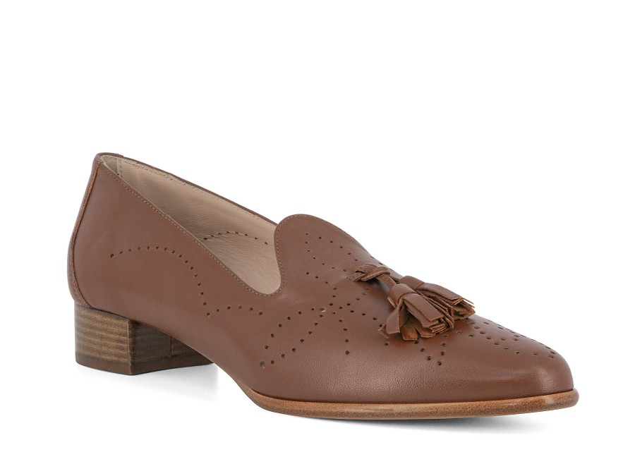 Woman MALLARD Slip-Ons | Clapham Antique Brown | Peter Sheppard Footwear