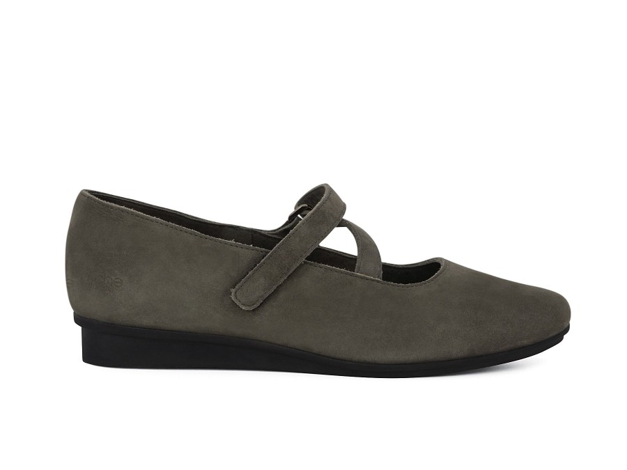 Woman ARCHE Mary Janes | Niskaa Dark Grey | Peter Sheppard Footwear