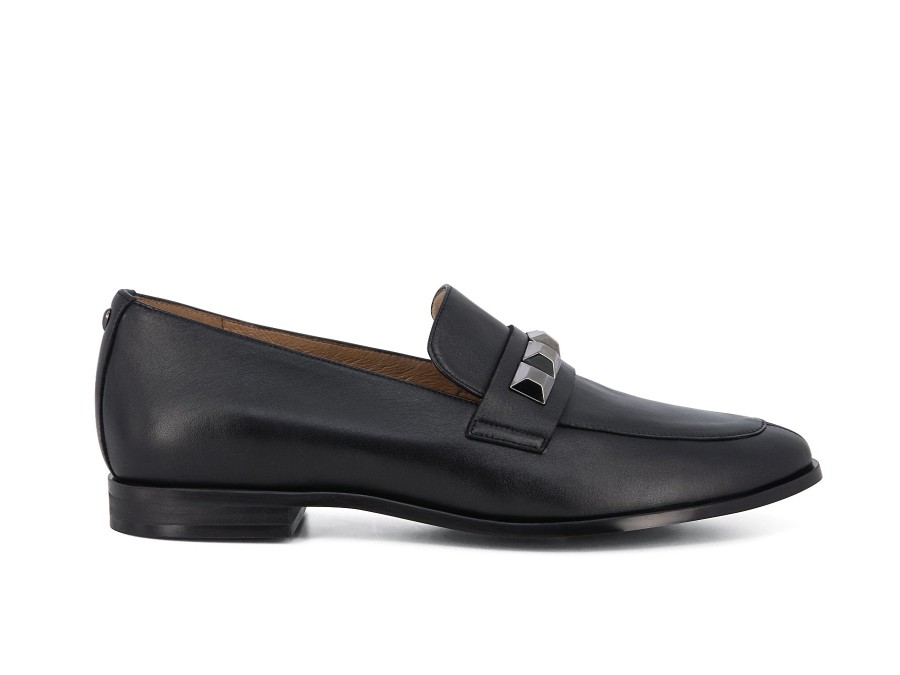 Woman LODI Ballerina Flats | Leona Black | Peter Sheppard Footwear