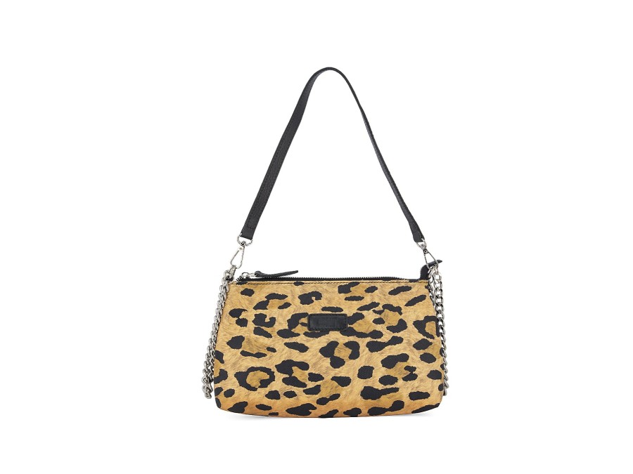 Woman BISBAGS Handbags & Wallets | Nardelina Leopard~Black | Peter Sheppard Footwear