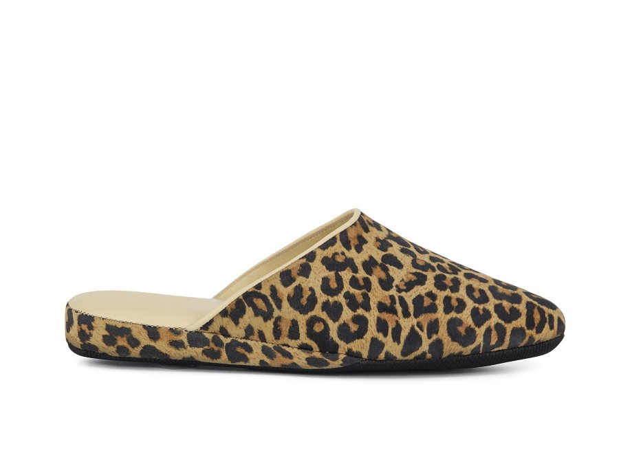 Woman GEDA SLIPPERS Slippers | Temi Leopard | Peter Sheppard Footwear