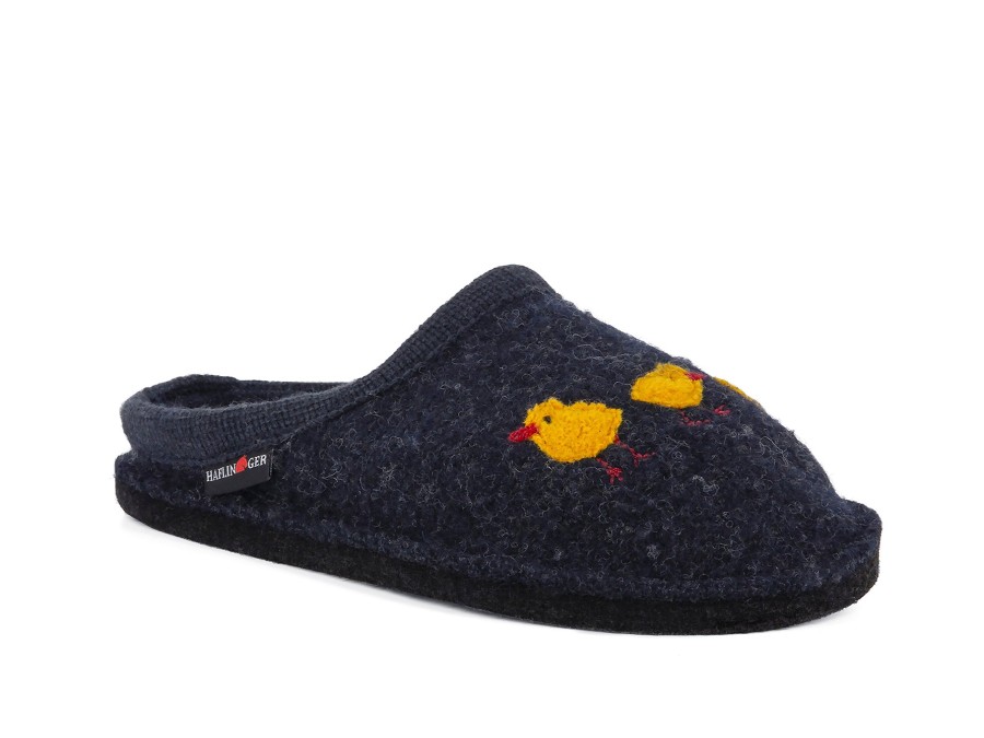 Woman HAFLINGER Slippers | Gallina Dk Grey | Peter Sheppard Footwear