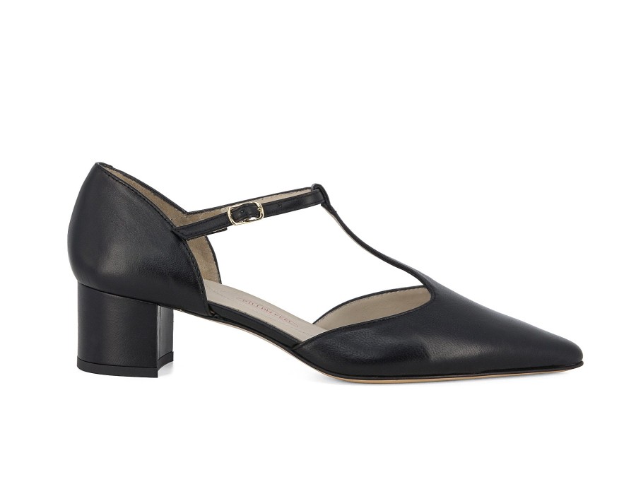 Woman AMALFI Heels | Pipistrello Black | Peter Sheppard Footwear