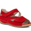 Woman WALDLAUFER Sandals | Wilkie Red | Peter Sheppard Footwear