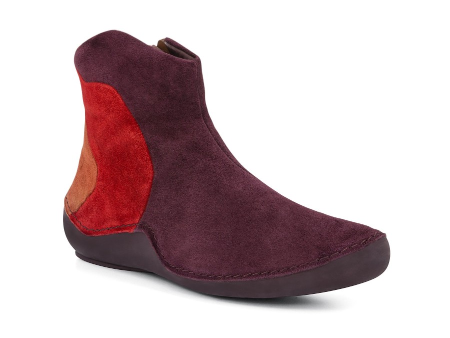 Woman THINK! Ankle Boots | Trestia Wine | Peter Sheppard Footwear