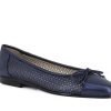 Woman AMALFI Ballerina Flats | Orvieto Navy Metallic | Peter Sheppard Footwear