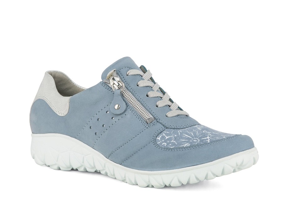 Woman WALDLAUFER Lace-Ups | Wesley Sky Blue | Peter Sheppard Footwear