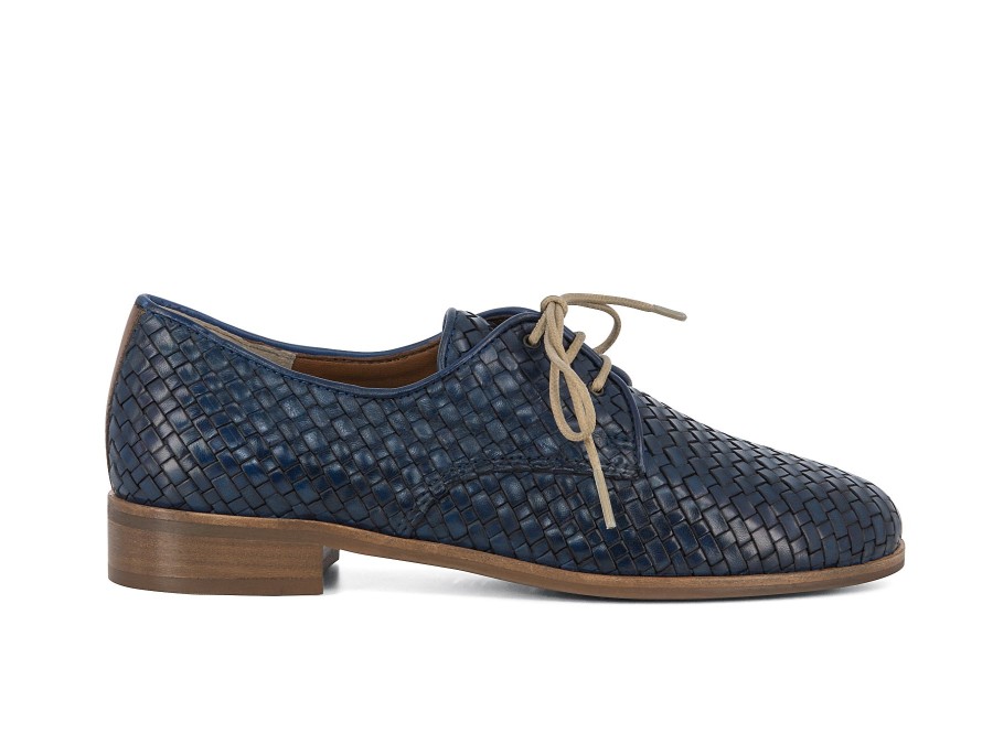 Woman EVERYBODY Lace-Ups | Agasta China Blue | Peter Sheppard Footwear