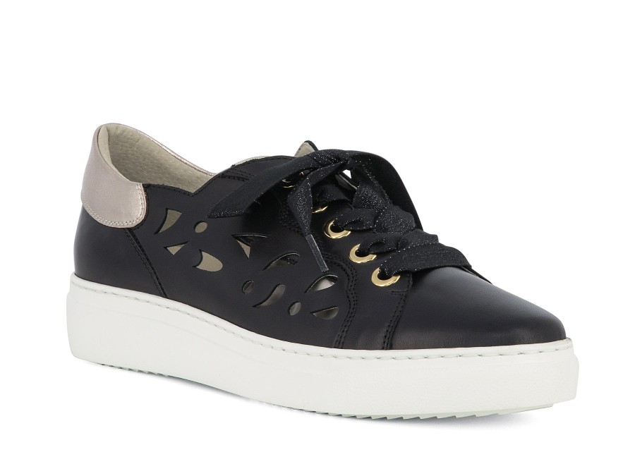 Woman DL SPORT Sneakers | Drone Black | Peter Sheppard Footwear