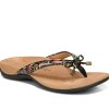 Woman VIONIC Slides | Bella 2 Black~Floral | Peter Sheppard Footwear