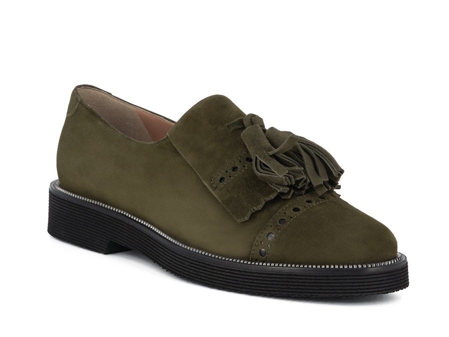 Woman ALBA TECI Slip-Ons | Tamasi Olive | Peter Sheppard Footwear