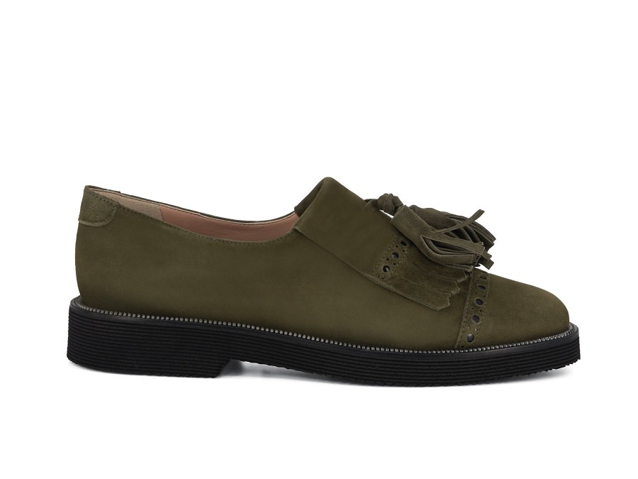 Woman ALBA TECI Slip-Ons | Tamasi Olive | Peter Sheppard Footwear