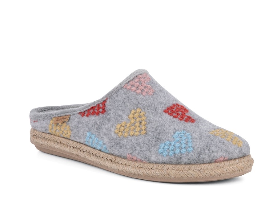 Woman TONI PONS Slippers | Talavera Grey | Peter Sheppard Footwear