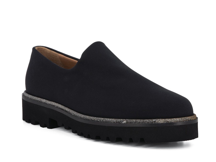 Woman VIA MERCANTI Slip-Ons | Vuola Black | Peter Sheppard Footwear