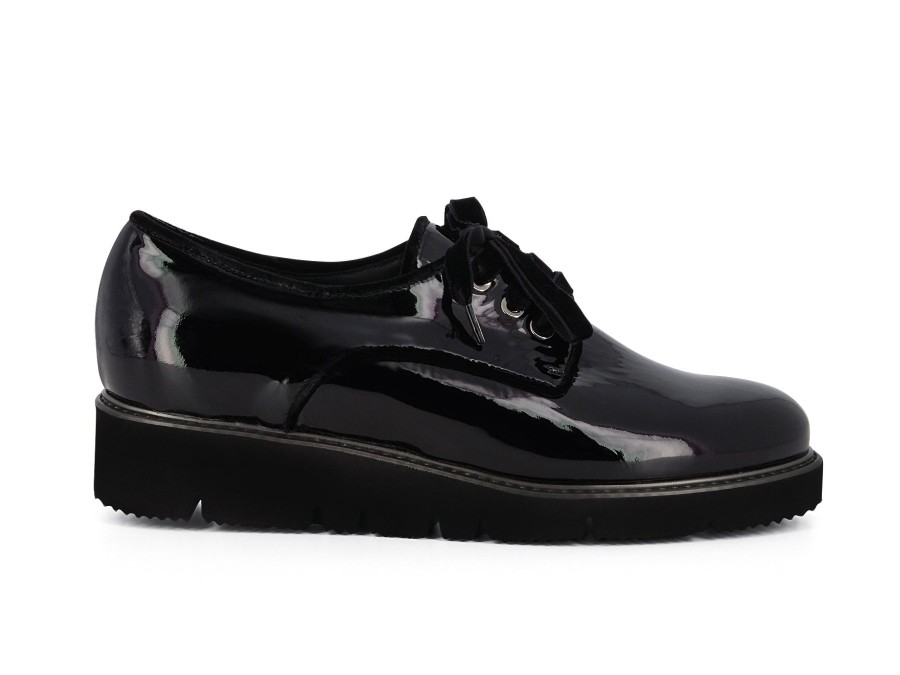 Woman SCOLARO Lace-Ups | Samba Black | Peter Sheppard Footwear