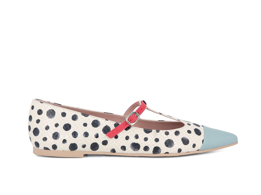 Woman PRETTY BALLERINAS Ballerina Flats | Damla White | Peter Sheppard Footwear