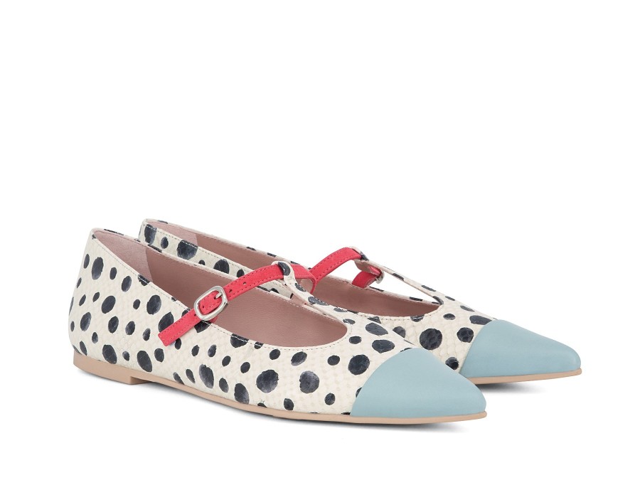 Woman PRETTY BALLERINAS Ballerina Flats | Damla White | Peter Sheppard Footwear