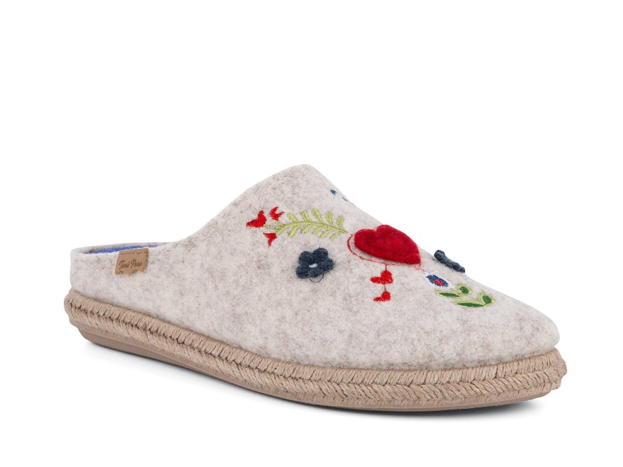 Woman TONI PONS Slippers | Tejina Natural Multi | Peter Sheppard Footwear