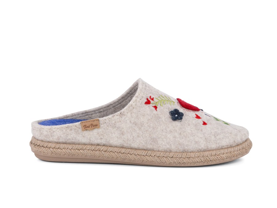 Woman TONI PONS Slippers | Tejina Natural Multi | Peter Sheppard Footwear