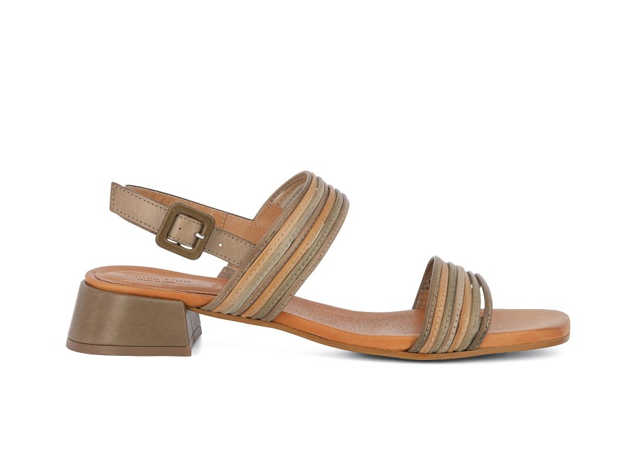 Woman LINEA UNO Sandals | Lornia Taupe Multi | Peter Sheppard Footwear