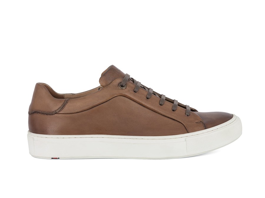 Man LLOYD Sneakers | Ajan Cognac | Peter Sheppard Footwear