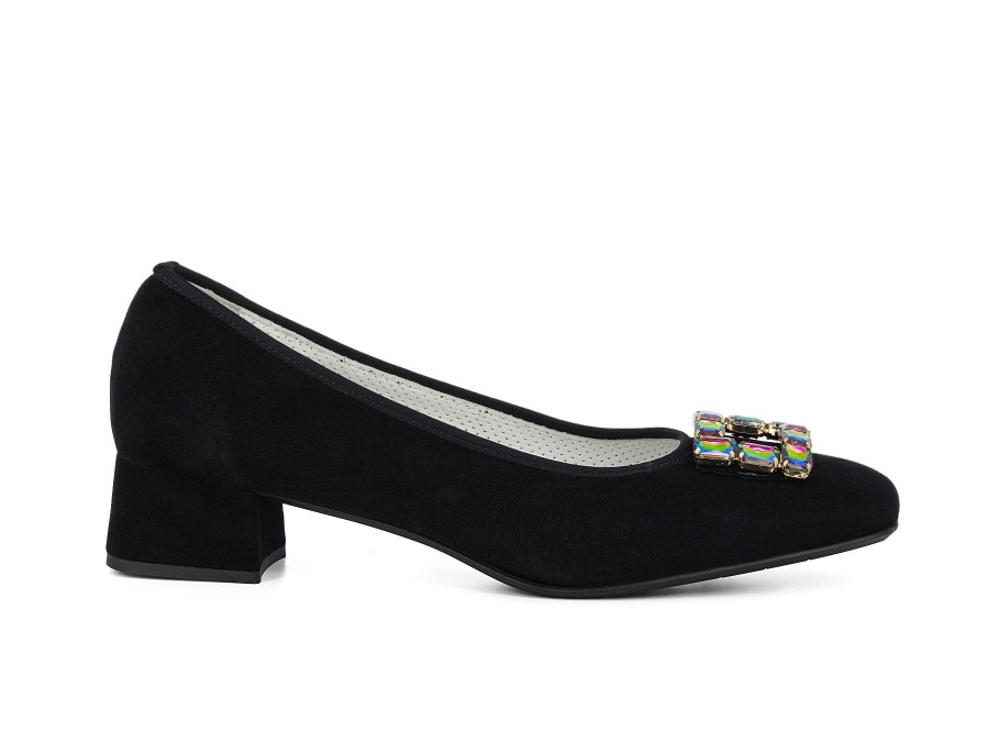 Woman SCOLARO Heels | Starlight Black | Peter Sheppard Footwear