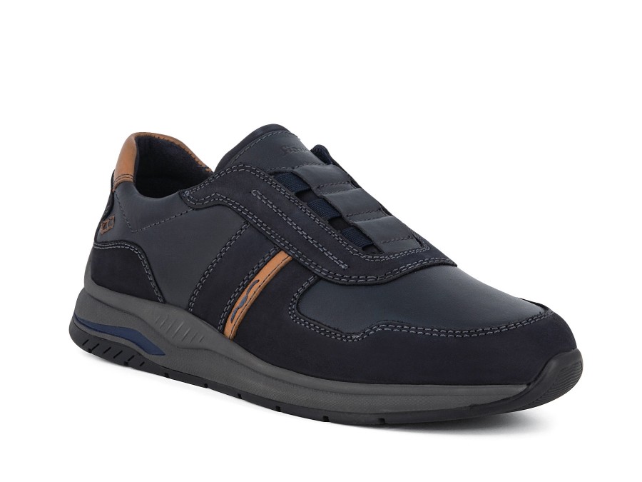 Man SIOUX Slip Ons | Turibio 2 Navy | Peter Sheppard Footwear