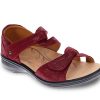 Woman REVERE Sandals | Geneva 3 Cherry | Peter Sheppard Footwear