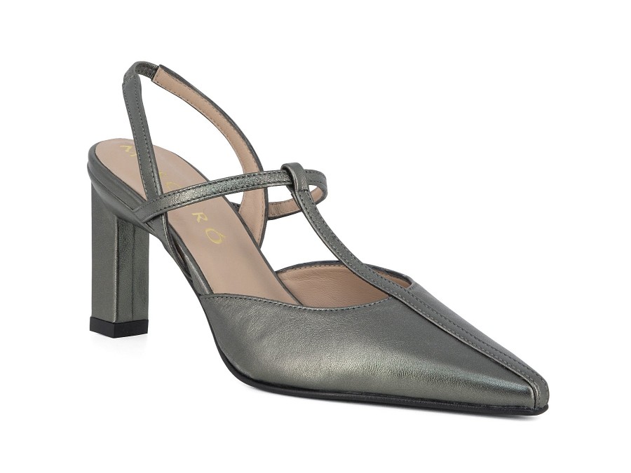 Woman MASCARO Heels | Minta Dark Grey | Peter Sheppard Footwear