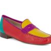 Woman LOGGIA Loafers | Lorenzo Red~Pink~Yellow | Peter Sheppard Footwear