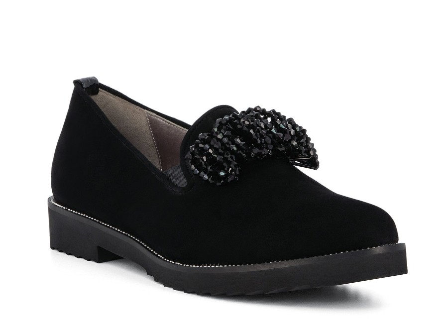 Woman BELLA COMFORTO Slip-Ons | Barrie Black | Peter Sheppard Footwear